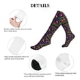 thumbnail image 5 of Lsque Colorful Mexican Pattern Sport Compression Socks for Men & Women 15-20 mmHg Knee High Nurse Pregnant Running Medical and Travel Athletic, 5 of 6