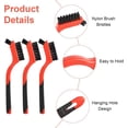 thumbnail image 3 of Pakyozj 8Pcs Nylon Cleaning Brushes, Bristles Scratch Brush Set, Nylon Bristle Brushes Small Cleaning Brushes for Daily Cleaning Dirt Removal, 3 of 7