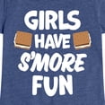 thumbnail image 3 of Instant Message - Girls Have Smore Fun - Toddler & Youth Girls Short Sleeve Graphic T-Shirt, 3 of 6