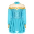 thumbnail image 3 of iiniim Kids Girls Arabian Princess Dance Sequins Leotard Dress Festival Party Costume Light Blue 10, 3 of 7