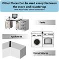 thumbnail image 2 of Silicone Stove Counter Gap Cover, Casewin 2 Pack 21inch Heat Resistant Kitchen Stove Counter Silicone Gap Filler Cover- Seals Spills Between Counter Stovetop Oven Washer Dryer and Washing Machine, 2 of 5