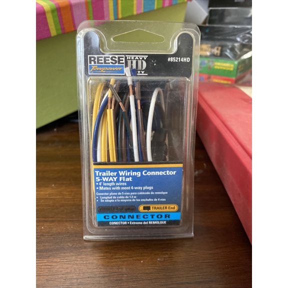 Reese Towpower HD Trailer Witing Connector 5 Way Flat 85214HD