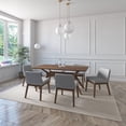 thumbnail image 2 of Juego de Comedor de Madera con 6 Sillas Tapizadas para 6 Personas, Mesa y Sillas para Comedor y Cocina, Midtown Concept Lisboa, Nogal y Gris Claro, 2 of 5