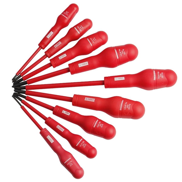 Juego de 9pcs Sunnimix Destornilladores Universales Magnéticos Destornillador aislado
