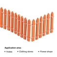 thumbnail image 3 of Unique Bargains Miniature Garden Fence, 35 Inch Long Decorative Picket Fence, Orange 2Pack, 3 of 5