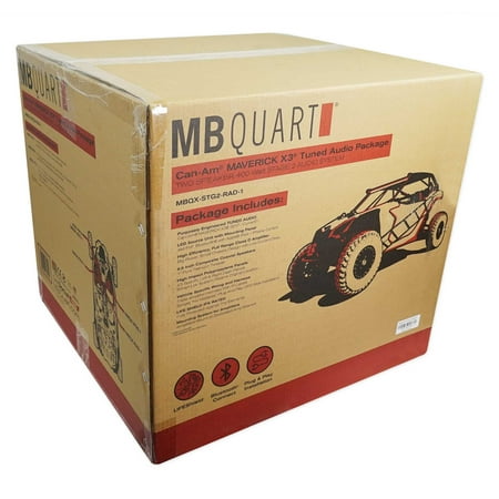 MB Quart - Can-Am Maverick X3 (2017-current) 2 Speaker 400W Stage 2 Audio System - Black