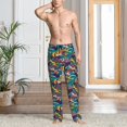 thumbnail image 5 of Vsdgher Colorful Carp Streamer Print Mens Pajama Pants Sleep & Lounge Pants, PJ Bottoms With elastic waistb and Pockets, 5 of 5