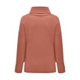 thumbnail image 4 of DuoJiaJ Sweaters for Women Turtleneck Winter Pullover Sweater Long Sleeve Knit Solid Color Warm Sweater Tops Red XXXL, 4 of 4