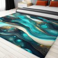 thumbnail image 3 of Area Rug Living Room Rugs 8x10 ft Abstract Ocean Turquoise Ultra Soft Washable Area Rug, Indoor Non-Slip Carpet for Nursery Kids Girls Boys Teen Dorm Home Office Decor, 3 of 7