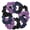 Black Navy Lavender, variant on Motique Accessories 9 Pack Hair Scrunchies Ties for Adult Female (Classics)