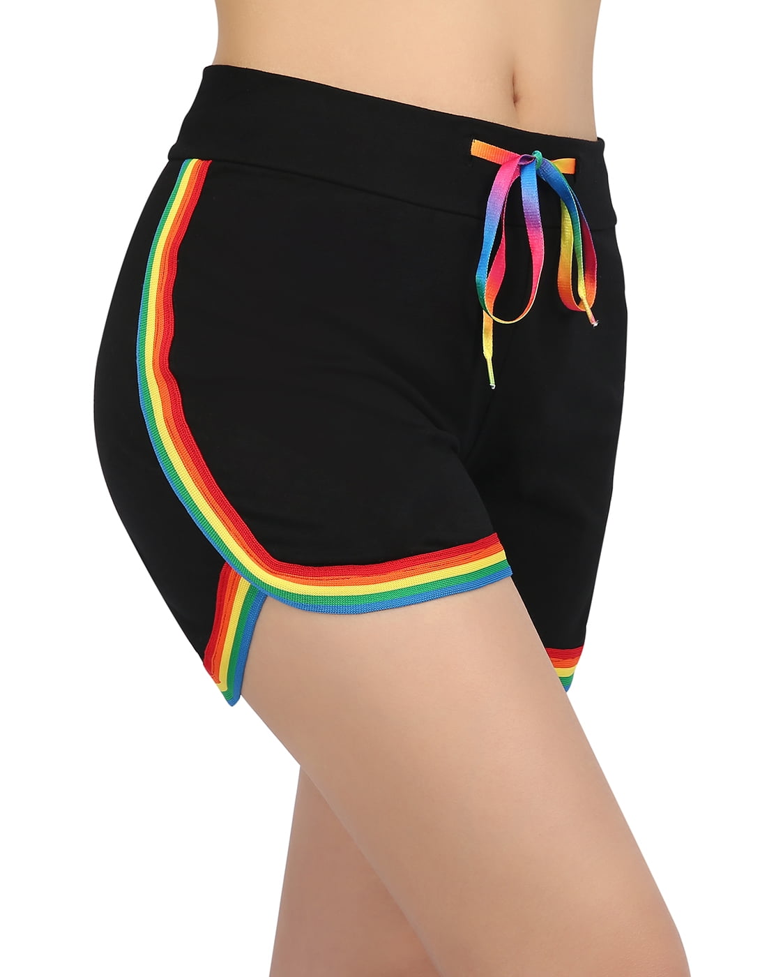 HDE HDE Women's Retro Fashion Dolphin Running Workout Shorts (Black