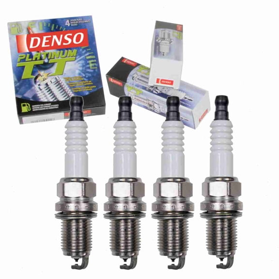 4 pc DENSO Platinum TT Spark Plugs compatible with Toyota Solara 2.2L 2.4L L4 1999-2008