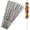 Silver,14",20pcs, variant on RedSwing 20pcs Metal Kabob Skewers – 14" Flat Stainless Steel Reusable Skewers for Grilling Meat, Chicken, and Vegetables