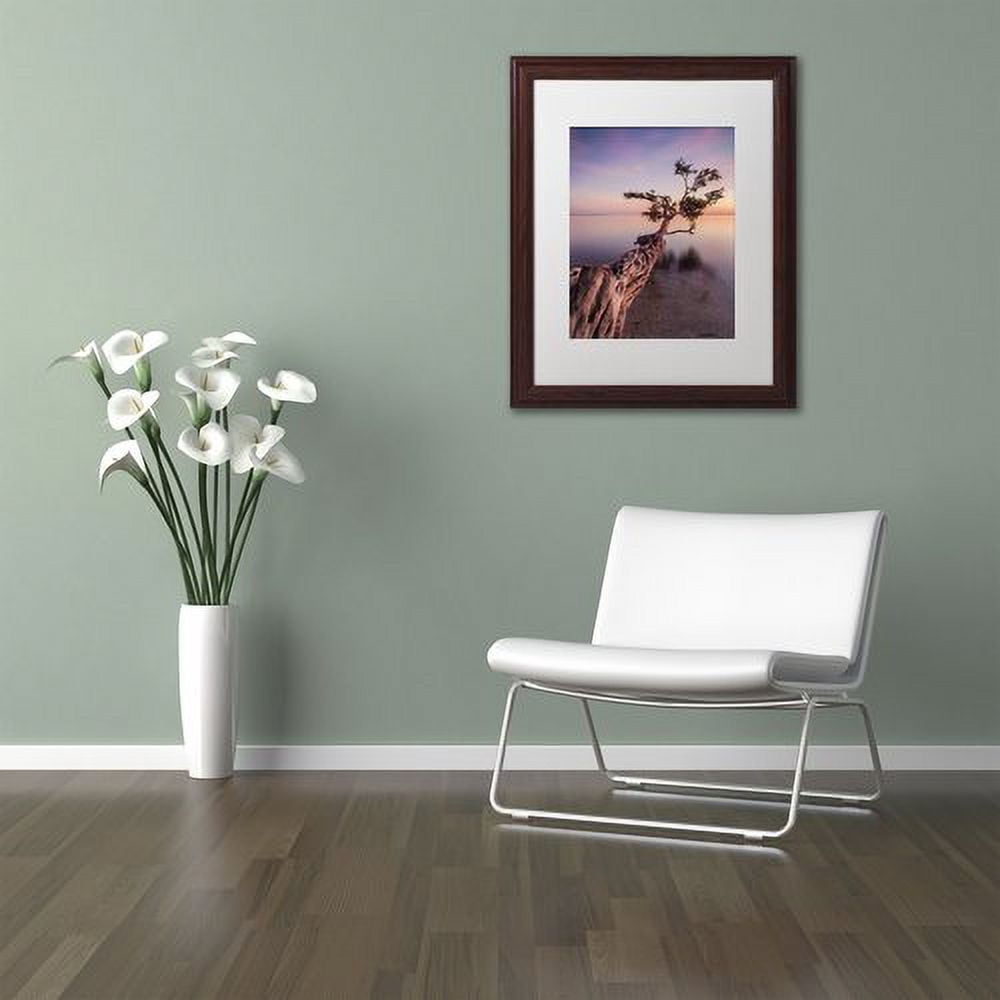Moises Levy 'Water Tree IV' Matted Framed Art