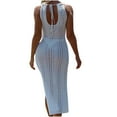 thumbnail image 3 of Birdeem Robe Mini Ajustée Sans Manches Confortable Décontractée Unie pour Femmes, 3 of 4