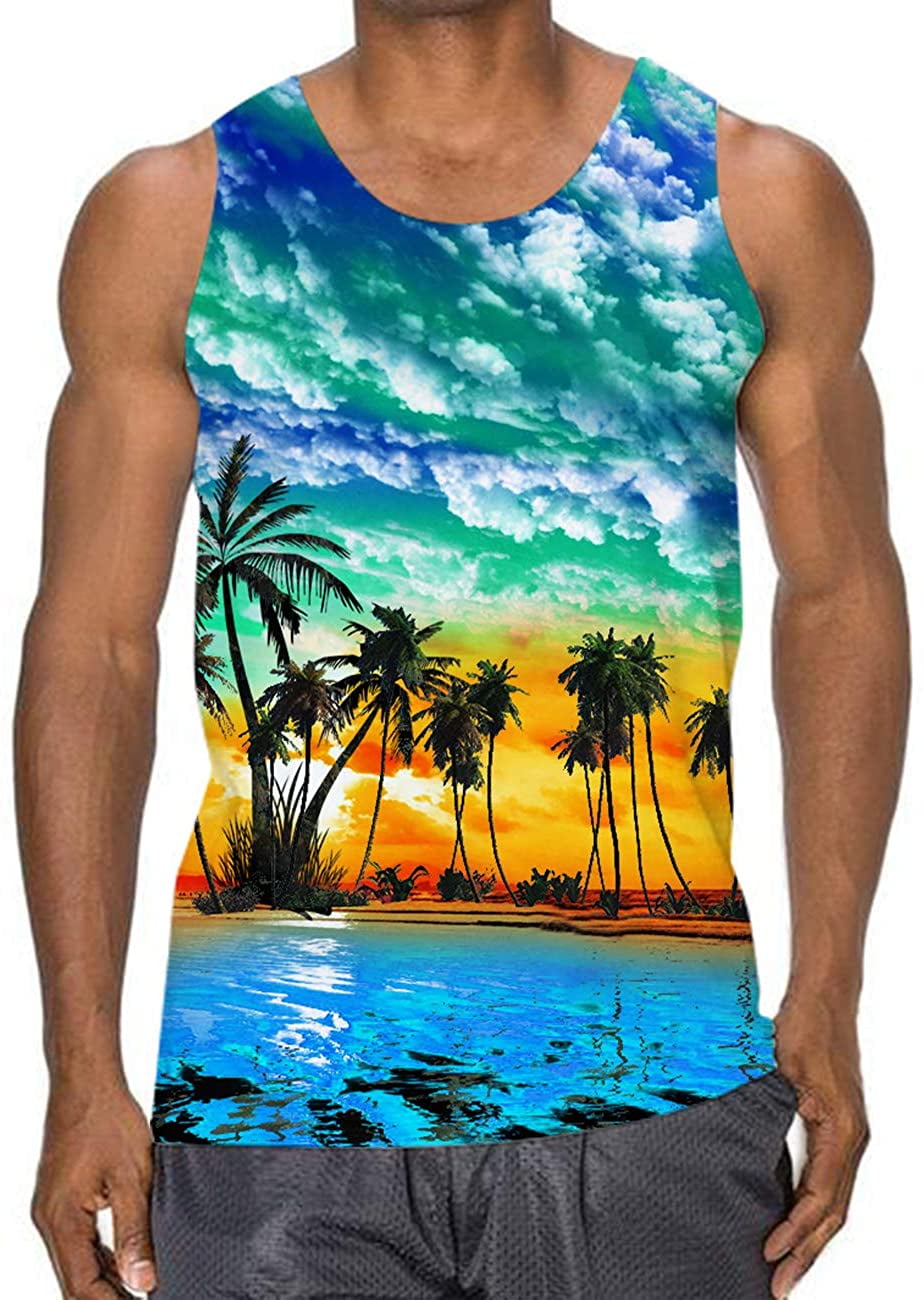 graphic gym tank tops