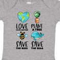 thumbnail image 4 of Inktastic Earth Day Plant a Tree Save the Bees Save the Seas Love Your Mother Earth Boys or Girls Baby Bodysuit, 4 of 5