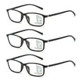 thumbnail image 6 of Fashion Eye Protection Simple Frame Progressive Multifocal Ultra Light Glasses Reading Glasses Anti-Blue Light BLACK STRENGTH 400, 6 of 7