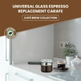 thumbnail image 3 of Medelco Glass Espresso Carafe Replacement, 4 Cup, Fits Most Espresso Makers, 3 of 9
