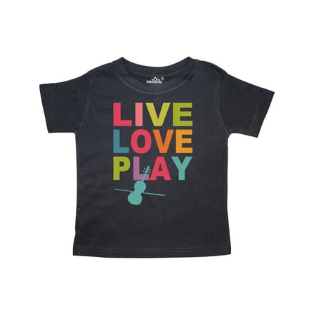 

Inktastic Live Love Play Violin Gift Toddler Toddler Girl T-Shirt