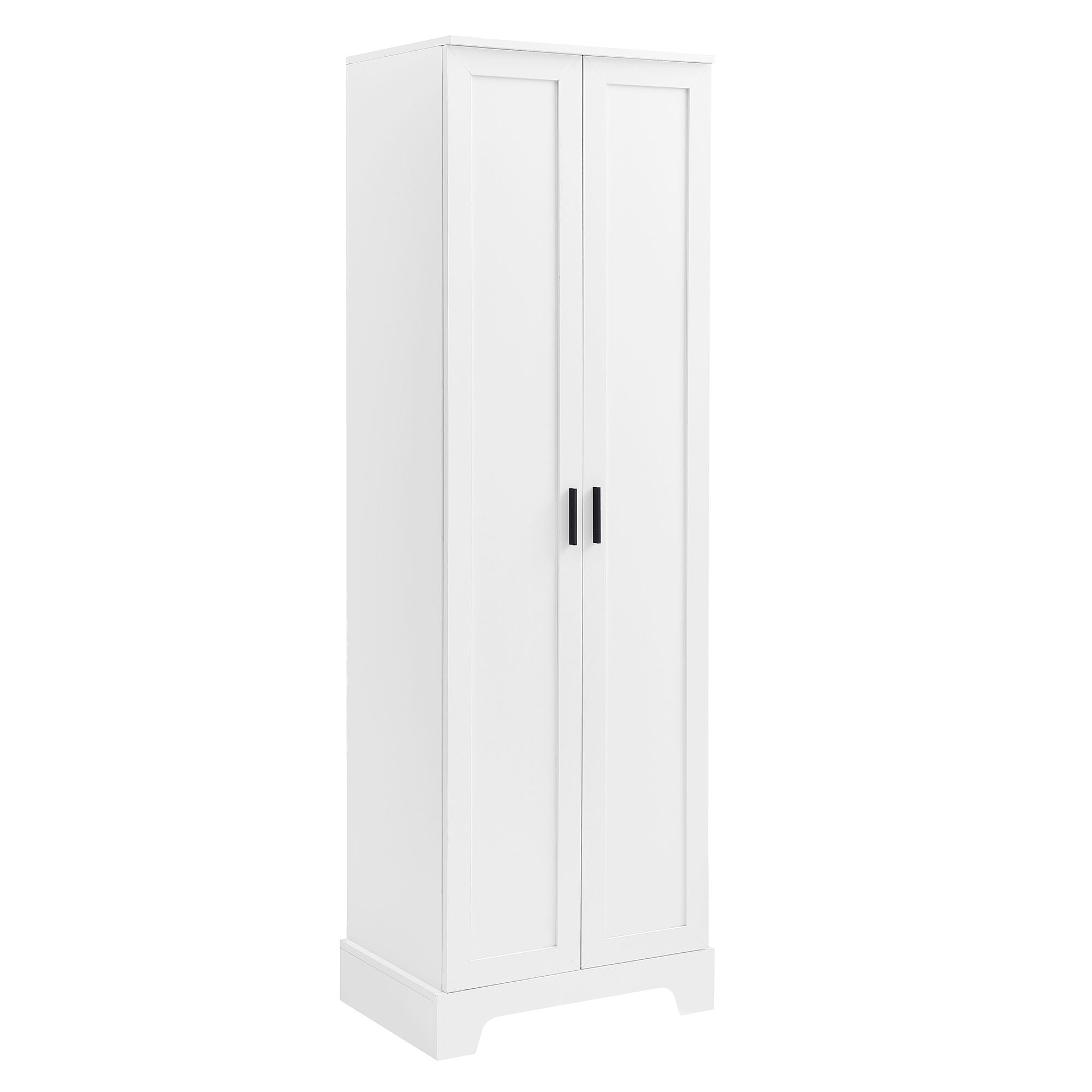 DEALTOPS 71.2” Freestanding Storage Cabinet with 2 Doors and Adjustable Shelves for Living Room, Bathroom, White
