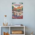 thumbnail image 4 of Retro Vintage Travel Poster Wall Art Plaza De Armas Guadalajara Mexico Spring Garden Colonial Architecture Print Canvas Poster, 4 of 8