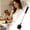 Black, variant on Long Handheld Bottle Scrub Brush Durable Stainless Steel Cleaner for Tumblers Decanters Daily Kitchen Use-Grey