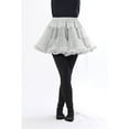 thumbnail image 2 of BellaSous Luxury Adult Woman Flirt Length 15" Sexy Tutu Skirt for Halloween, Costume Wear, or Dress up (One Size, Grey), 2 of 5