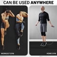 thumbnail image 4 of MAXVINI Puzzle Exercise Mat ½ in Thick, EVA Interlocking Foam Tiles with Diamond Non-Slip Surface for Home Gym, Yoga - Charcoal Black, 12.2" x 12.2" x ½" (36-Piece Set)​, 4 of 11
