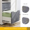 thumbnail image 3 of HOMOOI 2-Drawer Mobile Lateral File Cabinet with Door, Filing Cabinets for A4/Letter/Legal Size Hanging File Folders, White Printer Cabinet with Adjustable Storage Shelf on Wheels, 3 of 7