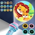 thumbnail image 1 of Baby Sleeping Story Book Flashlight Projector Torch Lamp Toy Early Education Toy for Kid Holiday Birthday Xmas Gift Light Up Toyno battery Purple 4China He Qiyong unisex, 1 of 1
