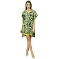 thumbnail image 2 of Bimba Short Polyester Kaftan Asymmetrical Caftan Coverup Chic Beach Clothing, 2 of 8