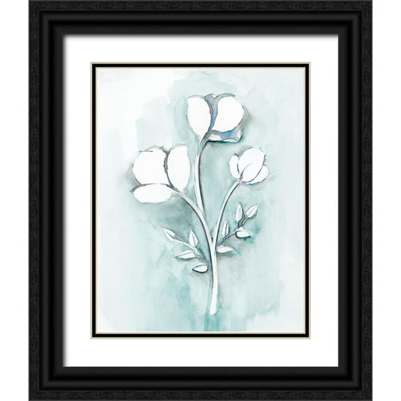 Chang, Stella 12x14 Black Ornate Wood Framed with Double Matting Museum Art Print Titled - Bohemian Blue III