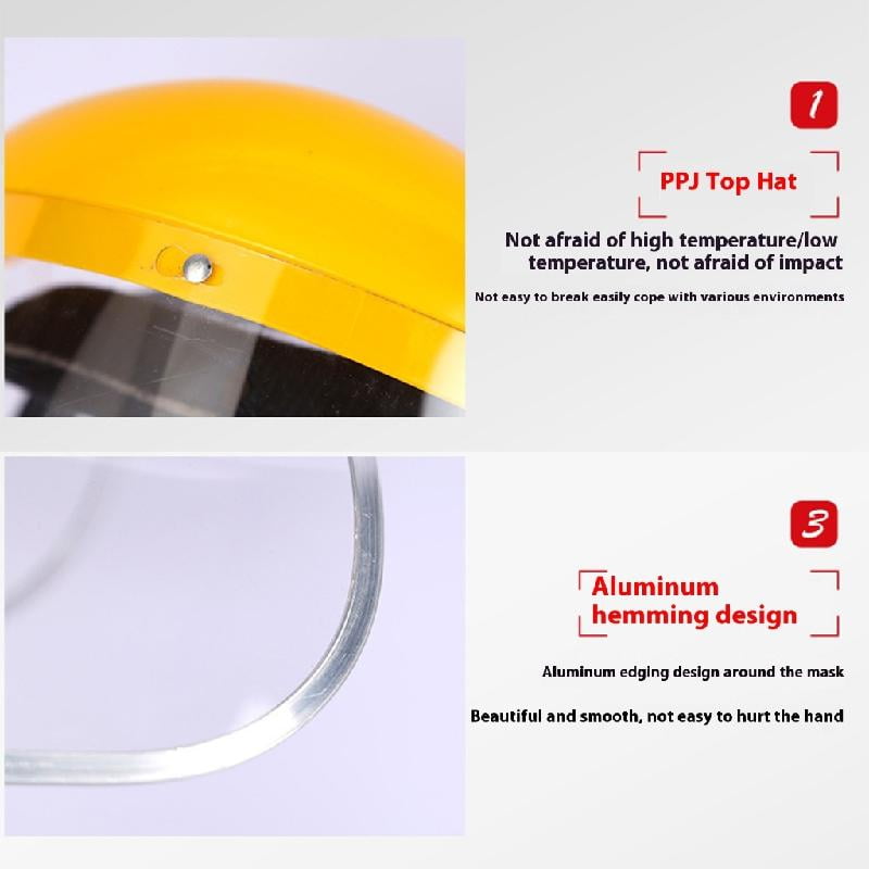 Full Face Cover With Clear Visors Impacts Design Covers For Industrial Use