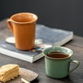 thumbnail image 4 of Retro Coffee Cup,Ceramic Mug Porcelain Cup 250ml 12oz-brown-250ml, 4 of 7