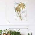 thumbnail image 3 of Wynwood Studio Floral and Botanical Wall Art Canvas Prints 'Palm Tree Gold III' Trees - Gold, White, 3 of 5