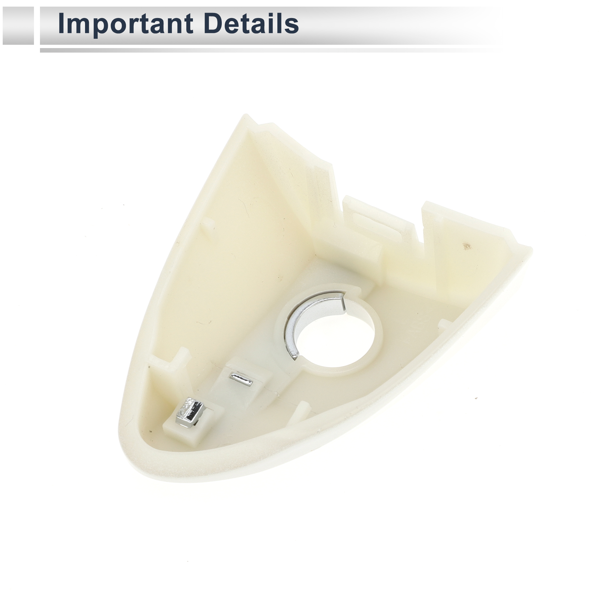 Unique Bargains Door Handle Lock Cylinder Cover for Toyota Corolla 2014-2018 White