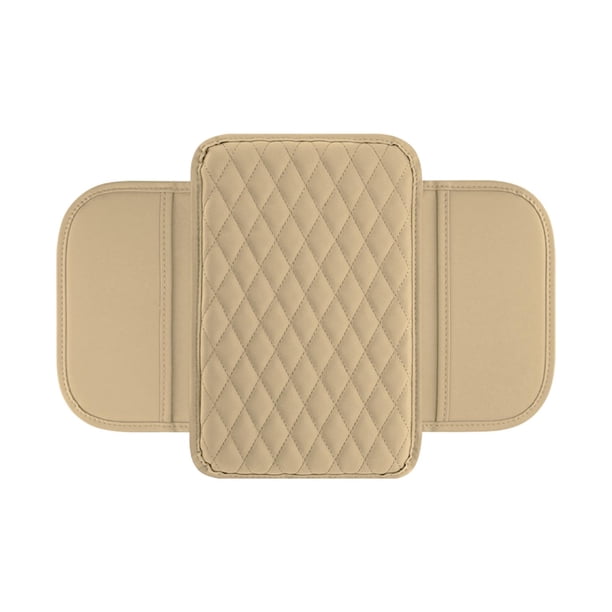 Cojín genérico para reposabrazos de coche, funda para caja de reposabrazos, almohadilla para consola central interior beige
