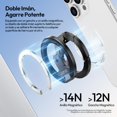 thumbnail image 2 of ULANZI MA02-1 Soporte magn&eacute;tico Doble para celulares,Aluminio para magn&eacute;tico Gym Kickstand,Compatible con iPhone 17-12 Series,tr&iacute;pode Plegable para tel&eacute;fono, 2 of 7