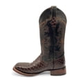 thumbnail image 6 of The Western Shops Men’s Leather Cowboy Boot Square Toe Embossed Python Print, 6 of 7