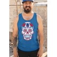 thumbnail image 4 of Buffalo Sugar Skull Men's Tank Top  Fantasy League Football Fan Tailgating, 4 of 7