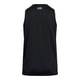 thumbnail image 3 of Camiseta sin mangas Under Armour Tech para mujer, color negro/blanco, talla S, 3 of 3