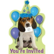 8 Party Pups Invitations