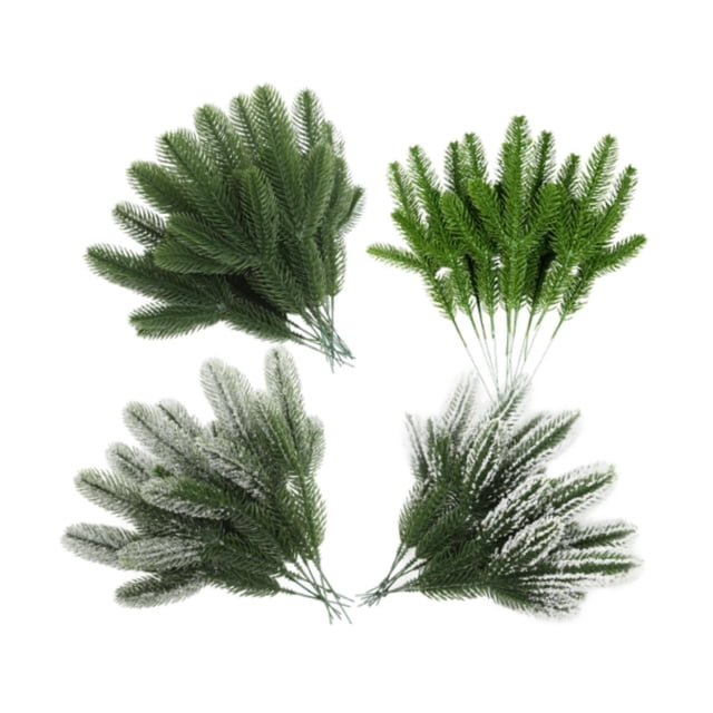 72 Ramas de Agujas de Pino Artificiales para Decorar Ramitas de Hojas de Pino Sintéticas