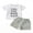 White, variant on Bagilaanoe 2pcs Toddler Baby Boy Short Pants Set Letters Print Short Sleeve T-shirt Tops + Shorts 6M 12M 18M 24M 3T Kids Summer Outfits