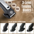 thumbnail image 3 of BEBANG Dog Grooming Clippers, Dog Trimmers Clippers for Thick Heavy Coats, Rechargeable High Power Hair Shaver Clippers for Dogs Cats, 3 of 8