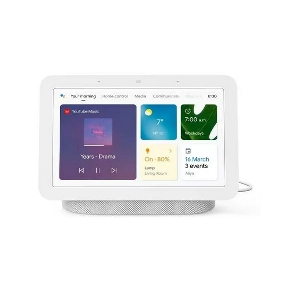 Refurbished Google GA01331-CA Nest Hub 2nd Gen Smart Home Device, Chalk
