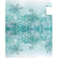 thumbnail image 3 of Silver Winter Teal Turquoise Snowflakes Christmas Magnetic Mailbox Cover MailWraps Garden Yard Home Decor for Outside Standard Size-18"x 20.8", 3 of 5