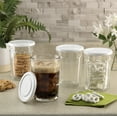 thumbnail image 6 of Luminarc Working 21-Ounce Storage Jar/Cooler with Lids, Set of 4 Tumbler Glasses, 4 Count (Pack of 1), Clear, 6 of 9