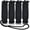 Black-20FT, variant on Kohree 4 Pack Boat Dock Lines - 15 'x 3/8" Double Braided Nylon Boat Dock Lines with 12" Eyelet, Black